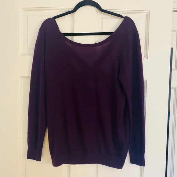 Sandro Cashmere Blend Sweater with Low-Cut Back - Picture 4 of 11